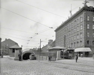 Boston circa  Maverick Square and tunnel entrance